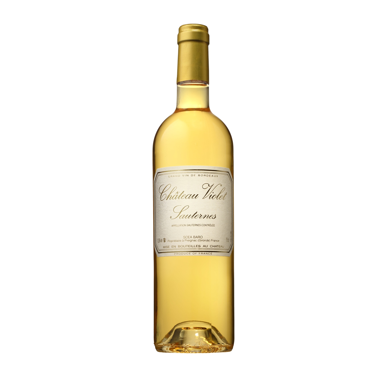 photo Château Violet Sauternes Aop 2019 Blanc